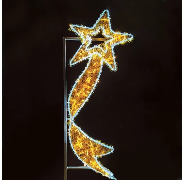 Λαμπάκια Σειρές Falling Star With Ribbon 372 LED Θερμό-Ψυχρό Φως IP65 1,5μ Καλώδιο X1737212112 ACA X1737212112