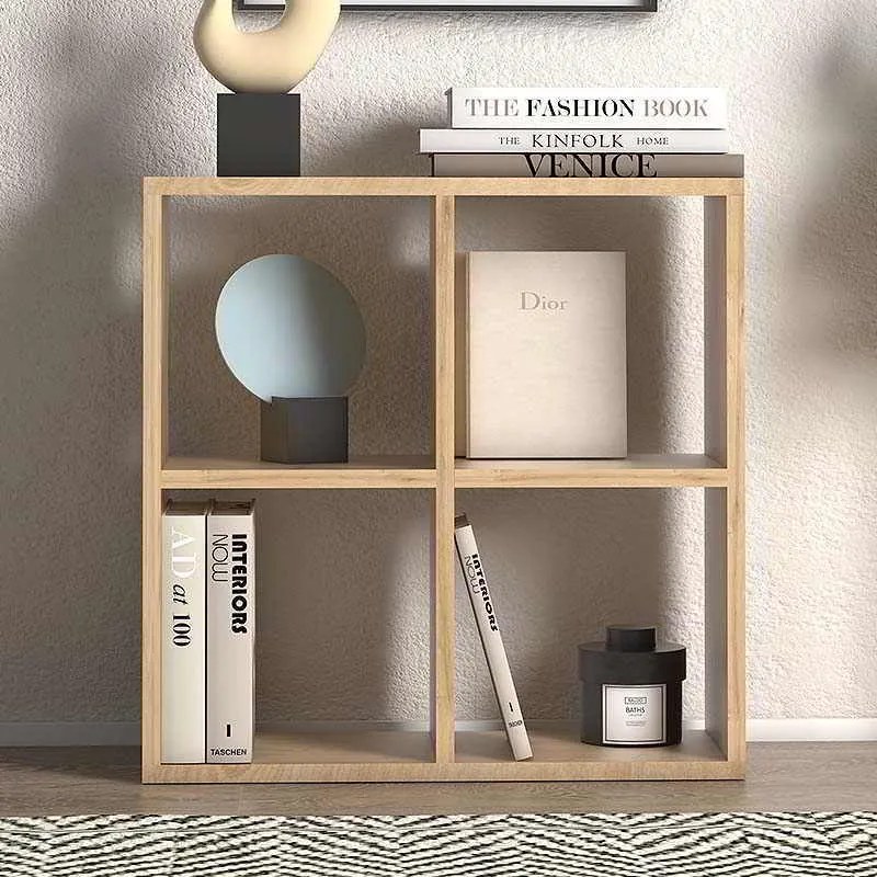 Βιβλιοθήκη Cube Megapap από μελαμίνη χρώμα pine oak 64x23x64εκ.