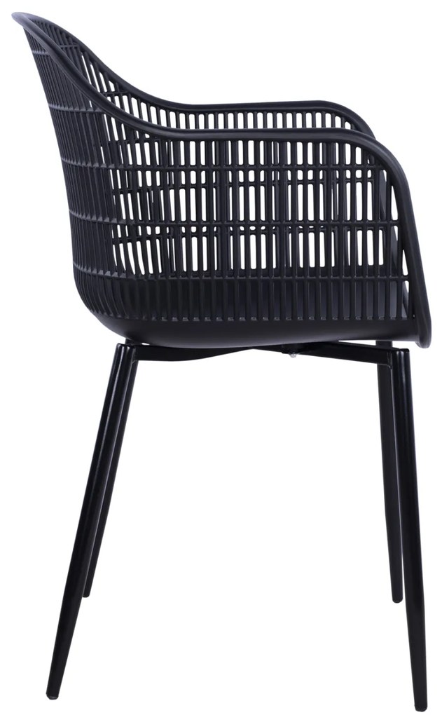 ΠΟΛΥΘΡΟΝΑ HADI ΠΟΛΥΠΡΟΠΥΛΕΝΙΟΥ ΜΑΥΡΗ 61x57x85Υ εκ. HM8511.02 - 0525206 - HM8511.02