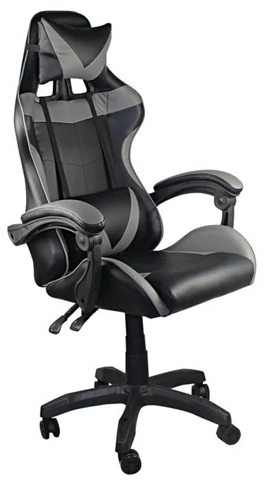 BF7850 Gaming Πολυθρόνα Γραφείου Διευθυντή Pu Μαύρο - Γκρι