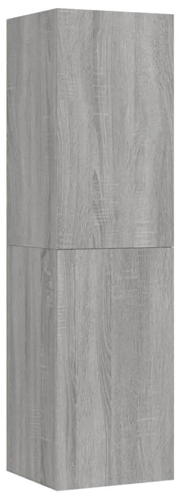 vidaXL Έπιπλα Τηλεόρασης Επιτοίχια 2 τεμ. Γκρι Sonoma 30,5x30x110 εκ.