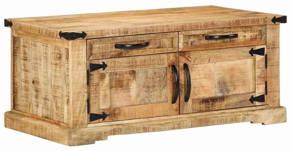 vidaXL Τραπεζάκι σαλονιού Καφέ 90 x 50 x 40 cm Μασίφ ξύλο μάνγκο