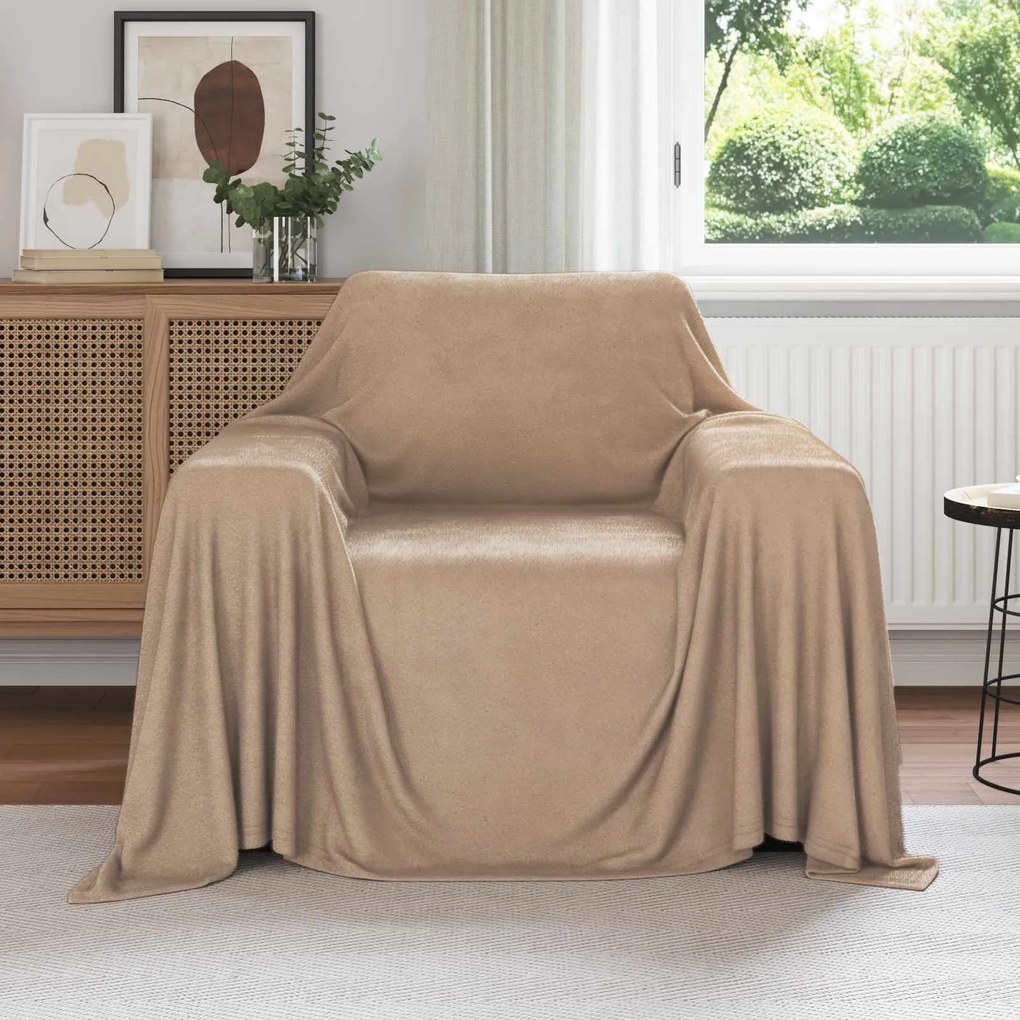 vidaXL Κουβέρτα Καμηλοπάρδαλη 210 x 140 εκ Μαλλί