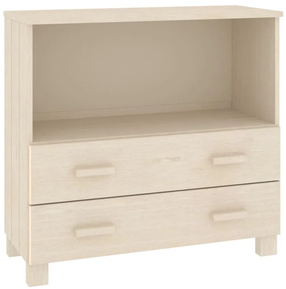 vidaXL Ντουλάπι HAMAR Καφέ Μελί 85 x 35 x 80 εκ. Μασίφ Ξύλο Πεύκου