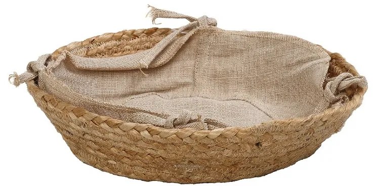 DIS. ΚΑΛΑΘΙ ΣΤΡΟΓΓ. ΓΙΟΥΤΑ ΜΕ ΥΦΑΣΜΑ JUTE/COTTON 24X7EK | Συσκευασία 3 τμχ