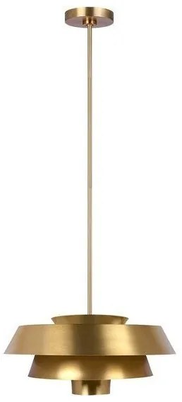Κρεμαστό Φωτιστικό Οροφής 1xE27 Brisbin Elstead Lighting-FE-BRISBIN-BB-Ορείχαλκος FE-BRISBIN-BB
