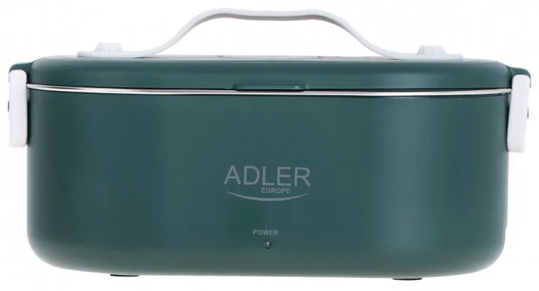 Ηλεκτρικό κουτί φαγητού Adler AD 4522, 45W, 0.8 l, Μέχρι 70C, Δοχείο από ανοξείδωτο ατσάλι, Θερμοσακούλα, Πράσινο