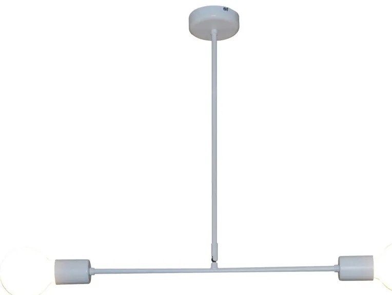 Κρεμαστό Φωτιστικό Οροφής 2xE27 G95 LED Rodney Homelighting-77-3807-Λευκό 77-3807
