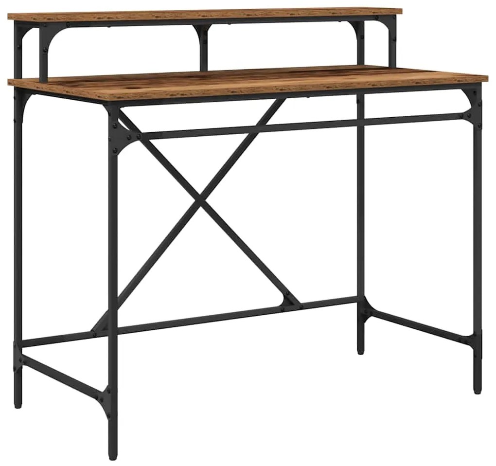 vidaXL Γραφείο Παλιό Ξύλο 100 x 50 x 90 cm Επεξεργασμένο ξύλο