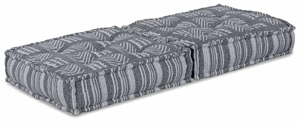 vidaXL Μοδάτο Πουφ σε Γκρι - 70x70x36 εκ Ύφασμα