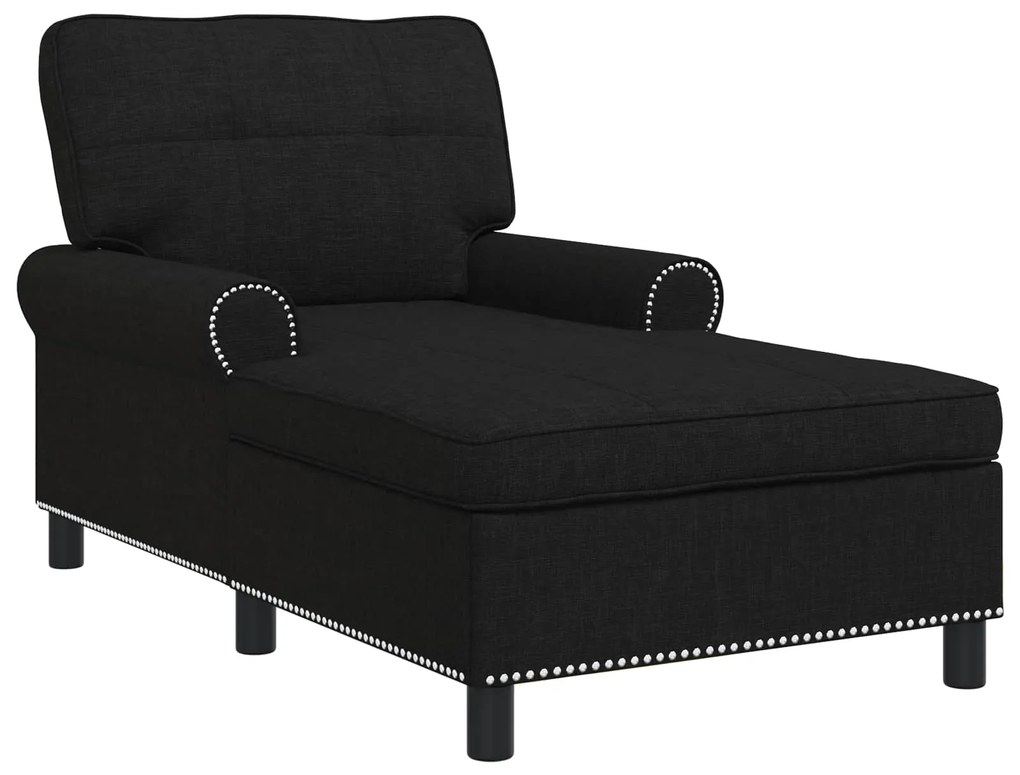 vidaXL Χαλάρωση με μαξιλάρι Μαύρο 91 x 157 x 91 εκ. ύφασμα