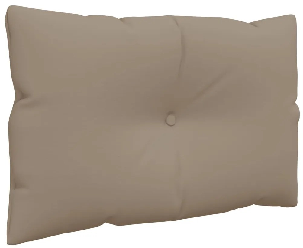 vidaXL Μαξιλάρια Παλέτας 2 τεμ. Taupe Υφασμάτινα