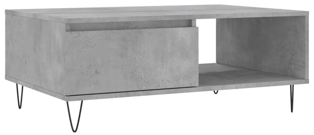 vidaXL Τραπεζάκι Σαλονιού Γκρι Σκυρ. 90x60x35 εκ. Επεξεργασμένο Ξύλο