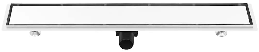 vidaXL Σιφόνι Ντουζιέρας με Κάλυμμα 2 σε 1 83x14 εκ. Ανοξείδωτο Ατσάλι