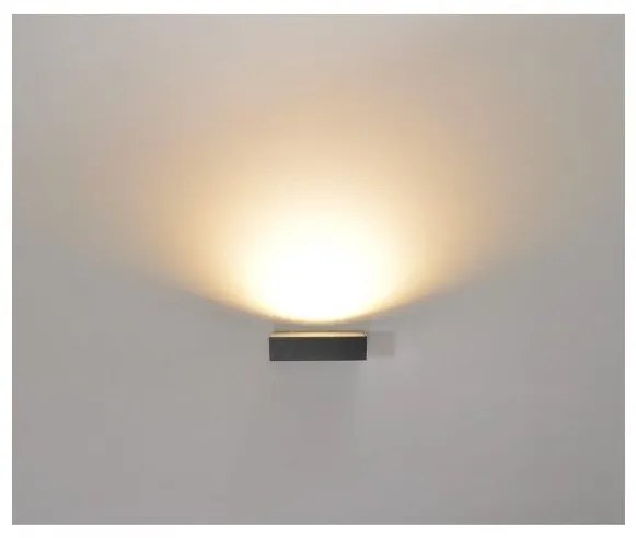 Απλίκα Φωτιστικό Τοίχου LED 6W W14CM Αλουμίνιο Luma Lighting 123-01452-17-black Μαύρο