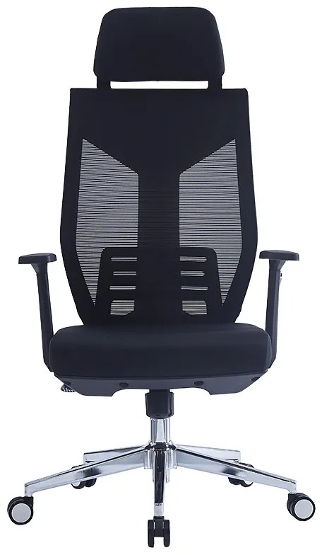 Καρέκλα γραφείου διευθυντή Commend pakoworld ύφασμα mesh μαύρο