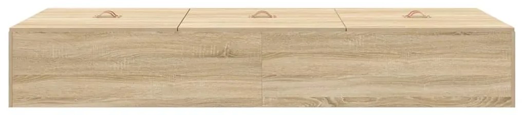 vidaXL Σκελετός Κρεβατιού Sonoma Δρυς 75 x 190 cm Επεξεργασμένο ξύλο