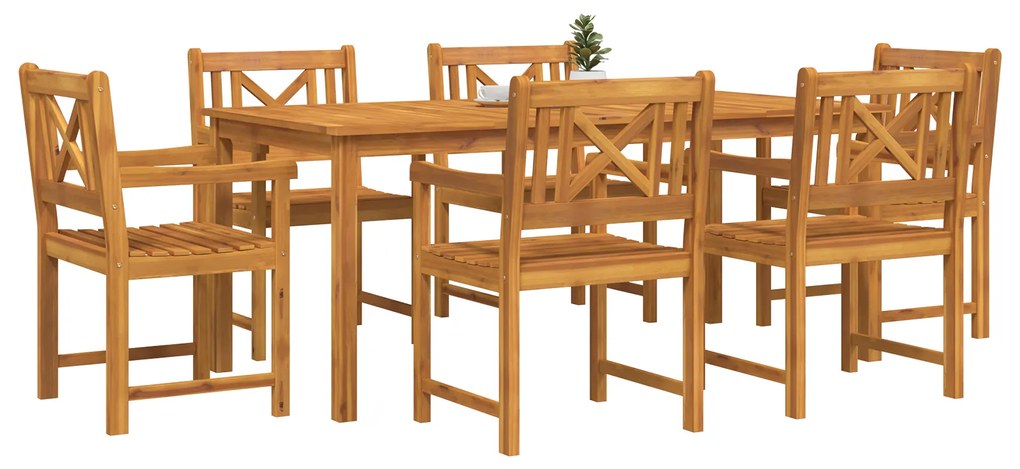 vidaXL Καρέκλες Κήπου 2 τμχ 56x56x90 εκ Μασίφ Ξύλο Ακακίας