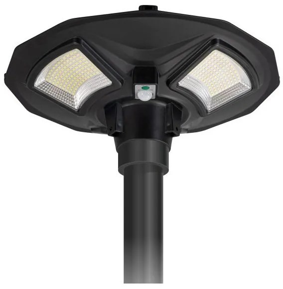 Ηλιακό Φωτιστικό Πλατείας LED 150W 6000K ABS Μαύρο 6553 Spotlight-6553-Μαύρο 6553
