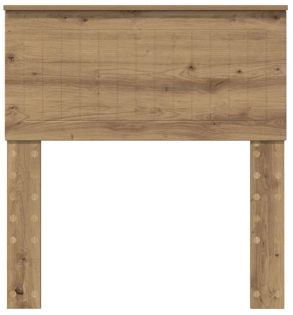 vidaXL Κεφαλάρι με κεφαλάρι Artisan Oak 80 cm Επεξεργασμένο ξύλο