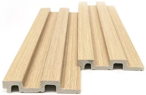New plan PS PANEL ΜΕ 3D ΠΗΧΑΚΙΑ 04 RESIDENCE 21/122 mm WHITE OAK Τεμαχιο