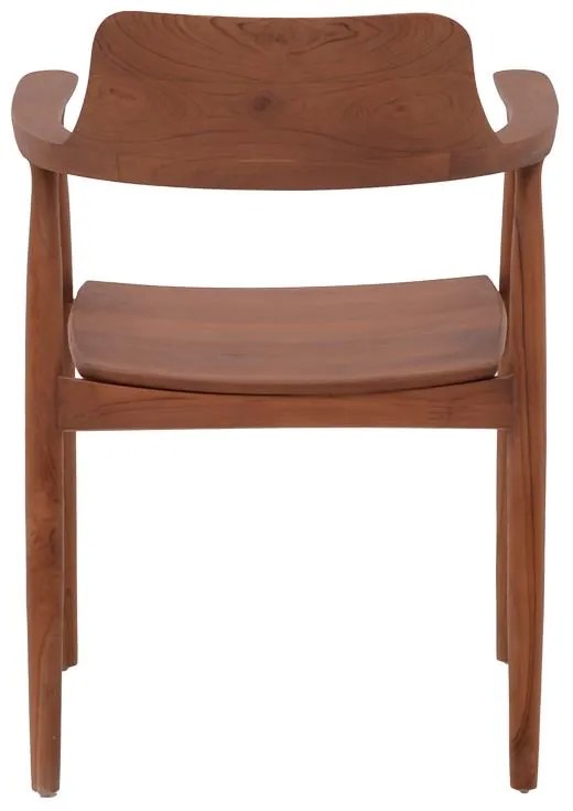 Καρέκλα - Πολυθρόνα Jambene teak ξύλο σε καρυδί απόχρωση 57x54x79 εκ. 57x54x79 εκ.