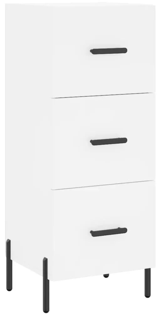 vidaXL Ντουλάπι Λευκό 34,5 x 34 x 180 εκ. από Επεξεργασμένο Ξύλο