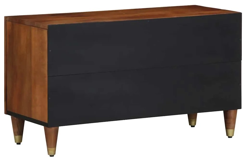 vidaXL Βάση Τηλεόρασης Καφέ 80 x 31.5 x 46 cm Μασίφ ξύλο μάνγκο