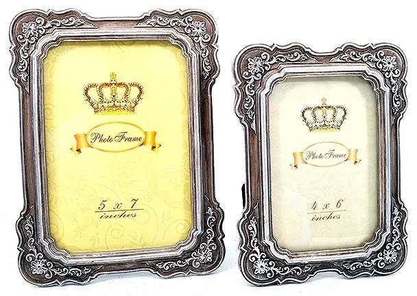 Κορνίζα 223-25-036 20x25 C13244-80C Silver Polyresin