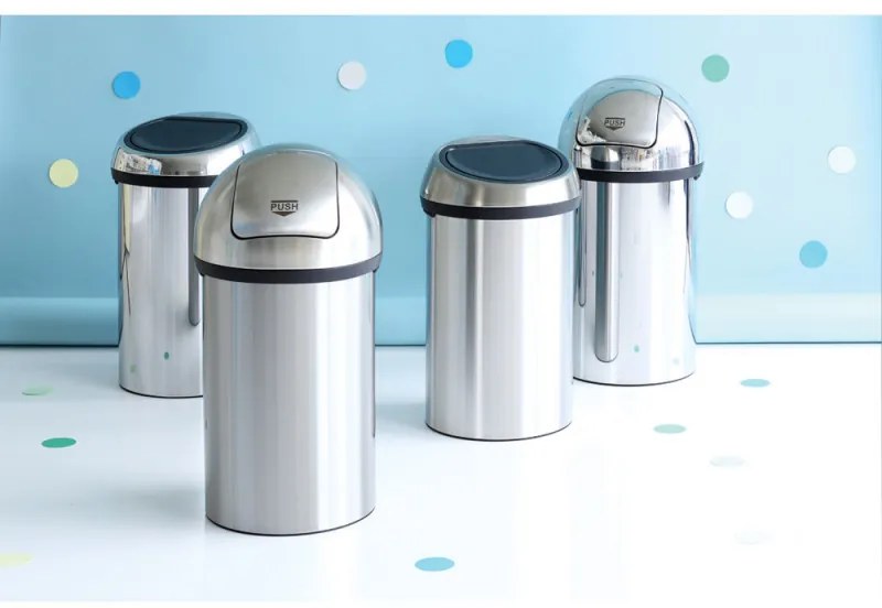 Κουτί Brabantia Touch Bin 647245, 60 λίτρα, Ομαλός και αθόρυβος βρασμός, Inox/mate