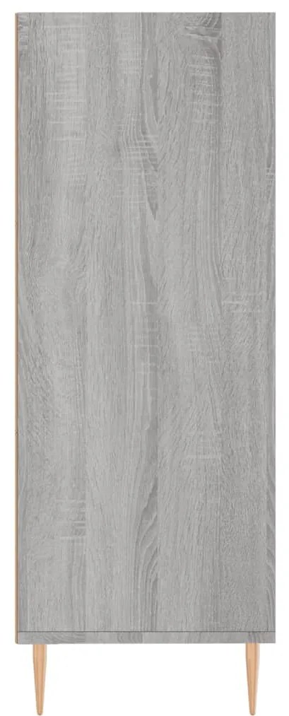 vidaXL Βιβλιοθήκη Γκρι Sonoma 69,5 x 32,5 x 90 εκ. από Επεξεργ. Ξύλο