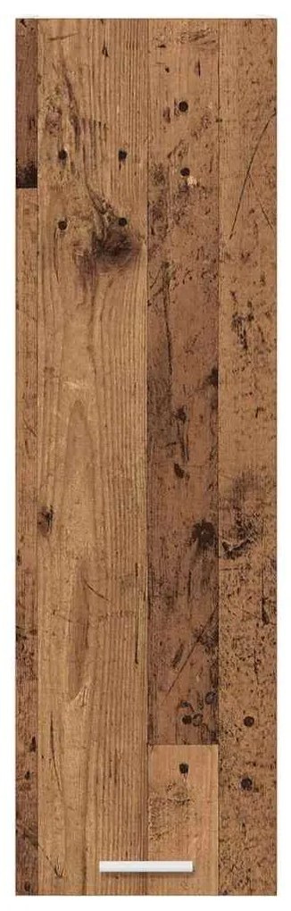 vidaXL Κρεμαστό ντουλάπι με αποθήκευση Παλιό ξύλο 30 x 31 x 100 εκ.