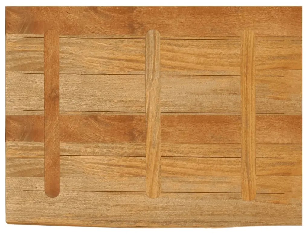 vidaXL Επιφάνεια Τραπεζιού 90x60x3,8 εκ. Live Edge Μασίφ Ξύλο Μάνγκο