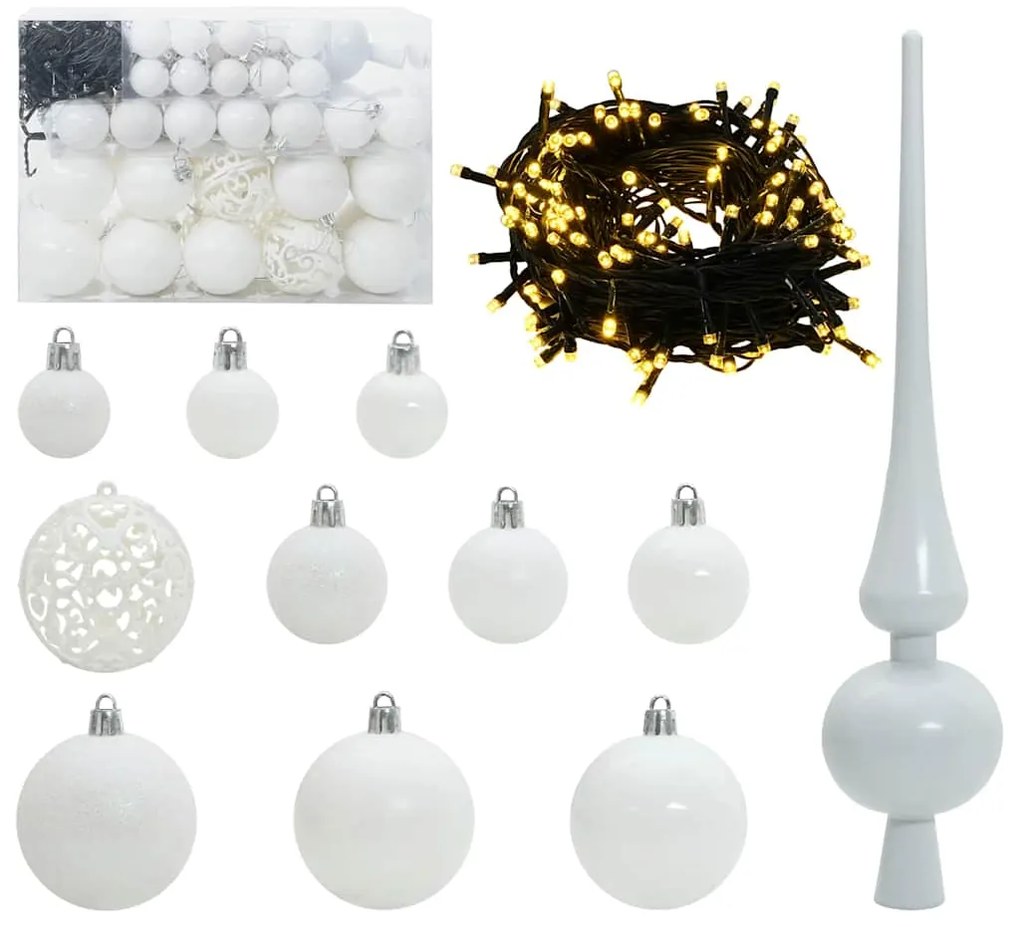 vidaXL Τεχνητό Χριστουγεννιάτικο Δέντρο με 150 LED Πράσινο 150 cm