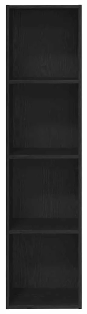 vidaXL Βιβλιοθήκη Μαύρη Οξυά 143 x 30 x 36 εκ. Επεξεργασμένο ξύλο