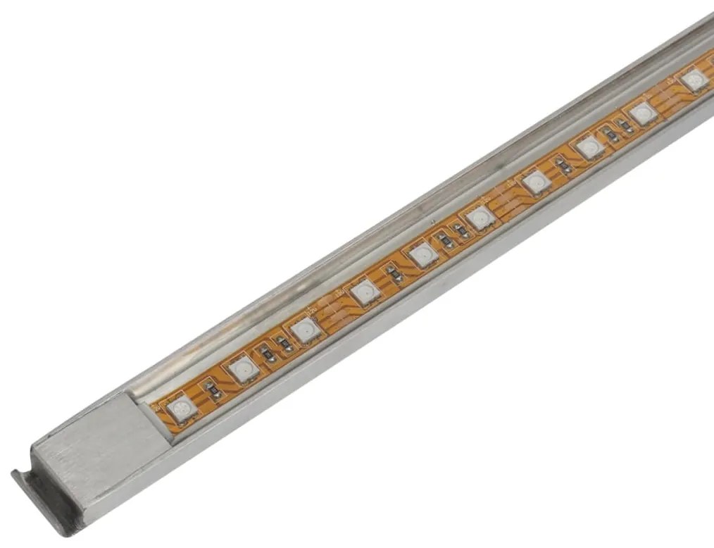 vidaXL Σιντριβάνι Καταρράκτης Πισίνας με LED 110εκ από Ανοξ. Ατσάλι