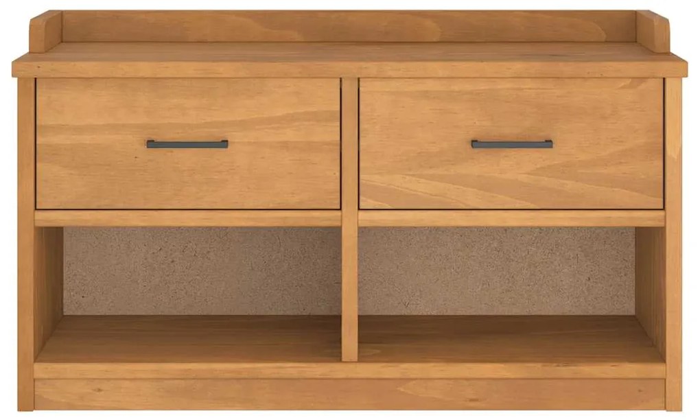 vidaXL Πάγκος διαδρόμου &quot;SANDNES&quot; 87x40x50 εκ. Πεύκο μασίφ ξύλο