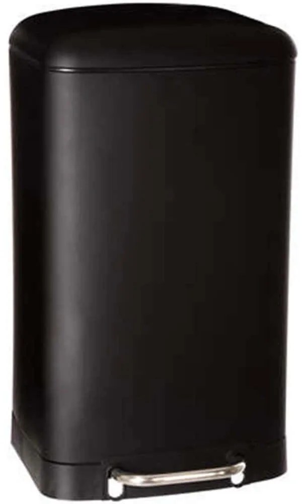 Κάδος Απορριμμάτων Ariane 133684 30lt Black Marva Μέταλλο