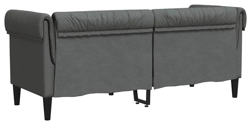vidaXL Καναπές Chesterfield Σκούρο γκρι 182.5 x 74.5 x 74.5 εκατοστά