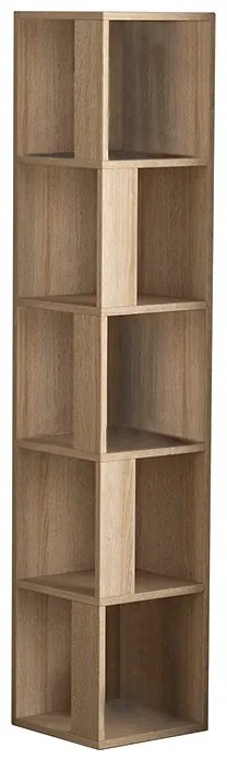 ΒΙΒΛΙΟΘΗΚΗ ΓΩΝΙΑΚΗ PIANO MEGAPAP ΧΡΩΜΑ ΦΥΣΙΚΟ ΟΞΙΑΣ 31,4X31,4X158,9ΕΚ.