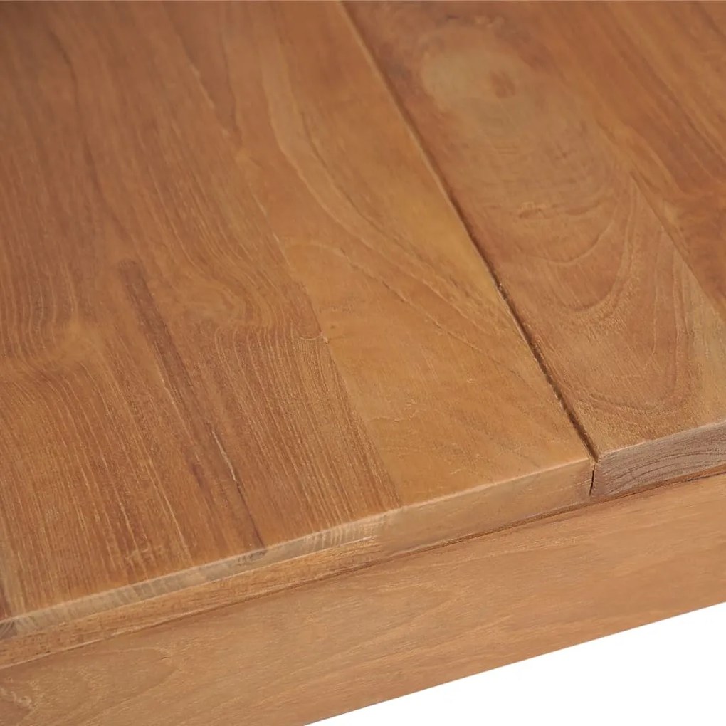 vidaXL Τραπεζαρία 140 x 70 x 76 εκ. Μασίφ Ξύλο Teak / Φυσικό Φινίρισμα