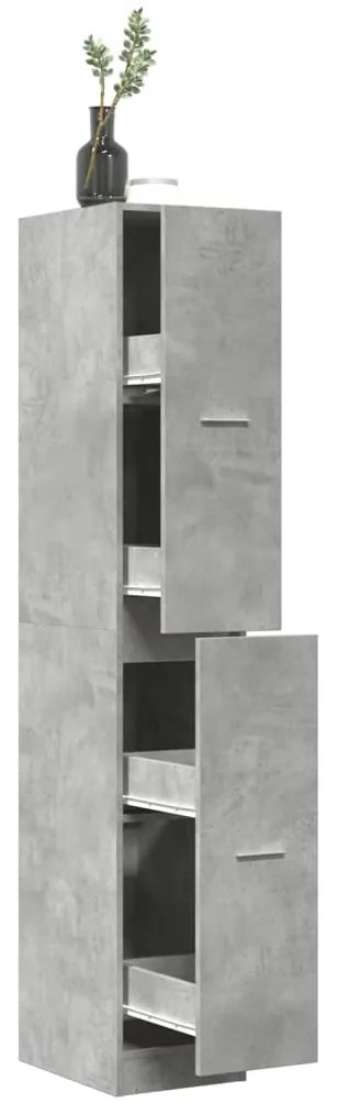 Συρταριέρα Γενικής Χρήσης Γκρι Σκυρ.30x41x174,5 εκ. Επεξ. Ξύλο