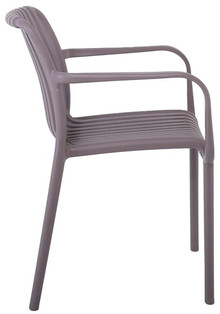 MODA Πολυθρόνα Στοιβαζόμενη PP - UV Mocha