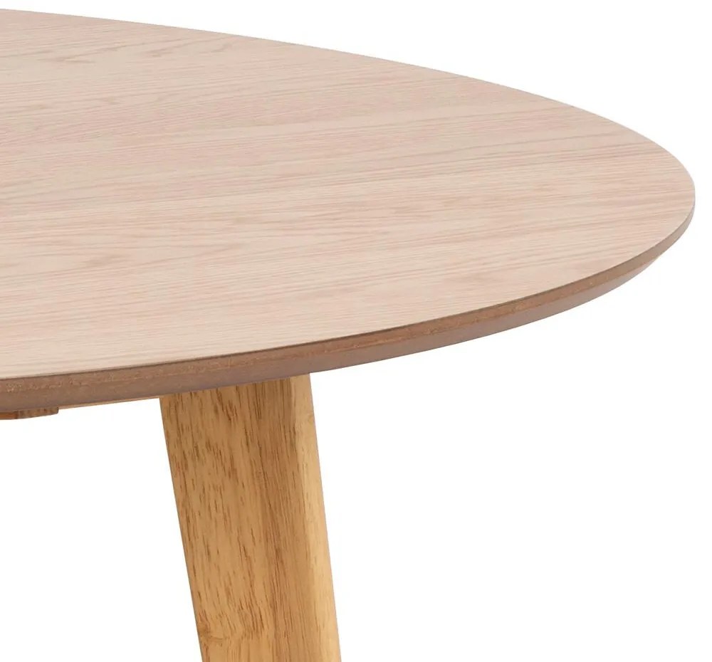 Τραπέζι Oakland 630, Ανοιχτό χρώμα ξύλου, 76cm, 35 kg, Ινοσανίδες μέσης πυκνότητας, Φυσικό ξύλο καπλαμά, Ξύλο, Ξύλο: Καουτσούκ | Epipla1.gr