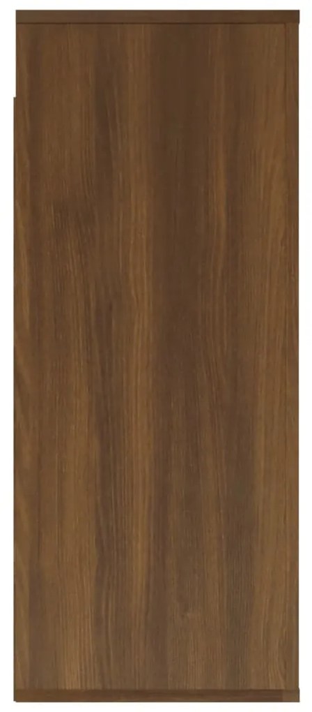 vidaXL Ντουλάπι Τοίχου Καφέ Δρυς 80x33x80 εκ. Επεξεργασμένο Ξύλο