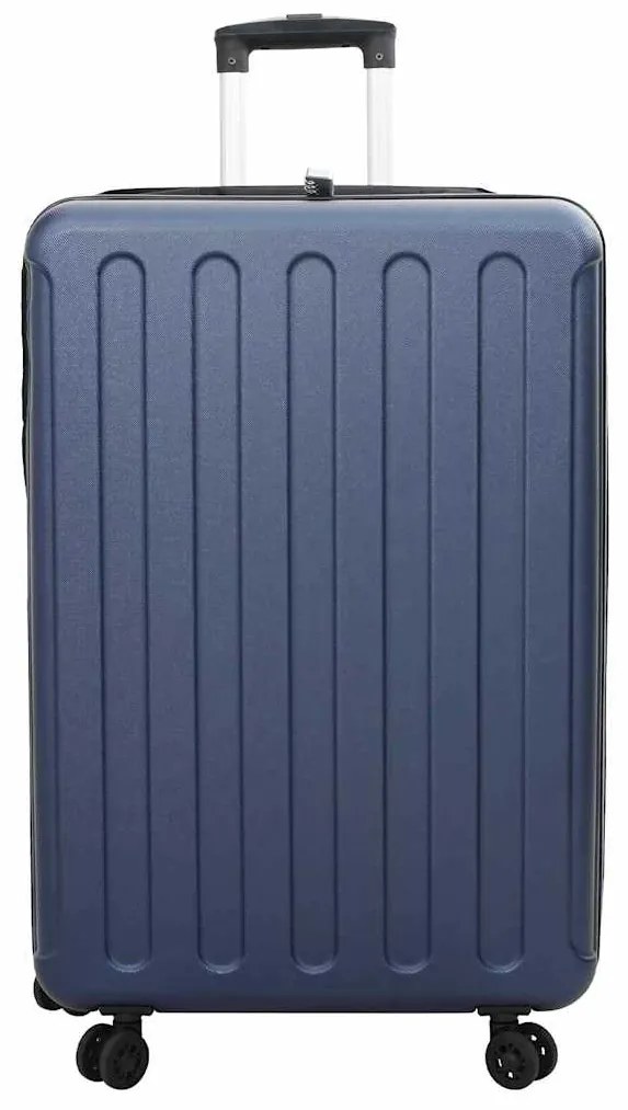 vidaXL Βαλίτσα με κλειδαριά Σκούρο Μπλε 50 x 30 x 76 εκ. ΑΒΣ Πλαστικό