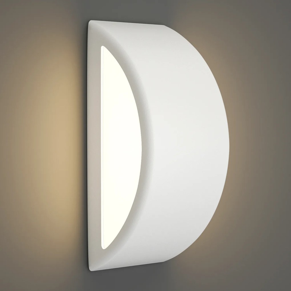 Φωτιστικό τοίχου Clear 1xE27 Outdoor Up-Down Wall Lamp White D:32cmx13cm (80202724) - 80202724 - 80202724