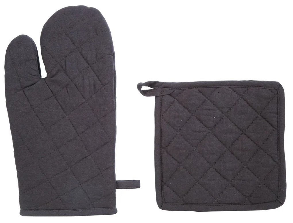 Γάντι + Πιάστρα Κουζίνας (Σετ) A-S Dark Grey 131515L