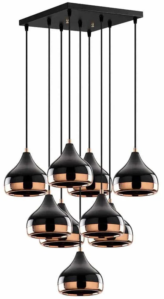 Φωτιστικό Οροφής Yildo 892OPV1893 63x63x112cm 9xE27 40W Black-Copper Opviq