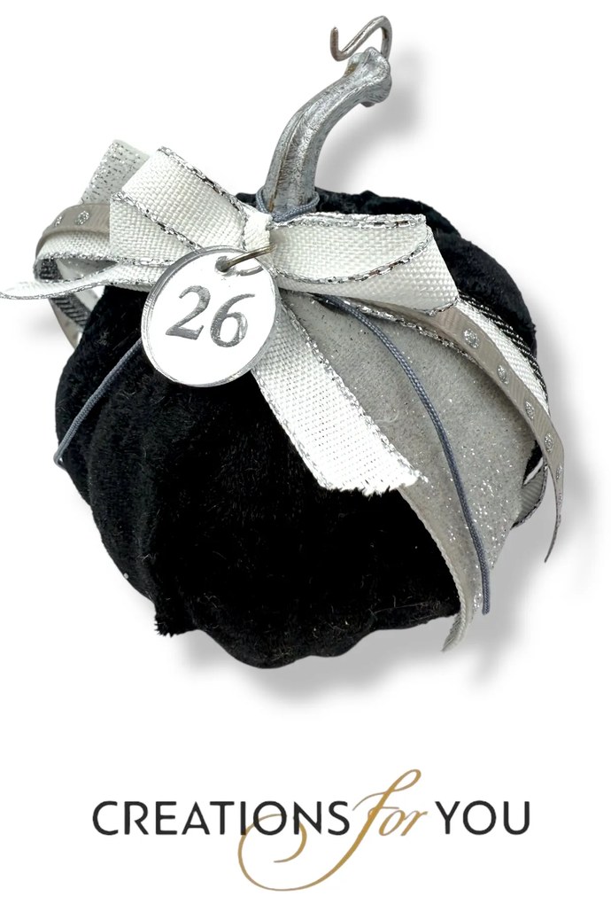 Κολοκύθα μαύρη βελούδινη μεσαία - Ασημί